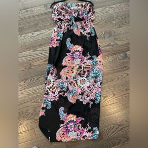 Express Strapless Maxi length Dress